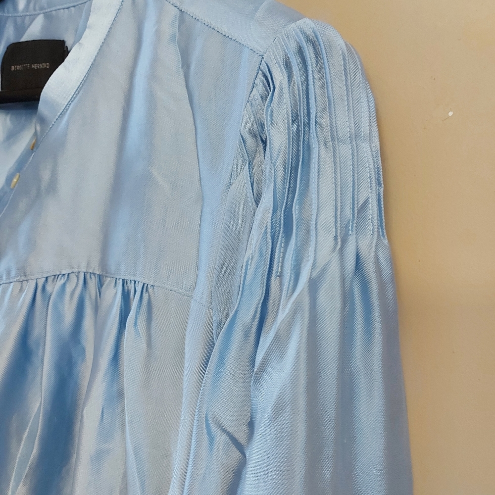 Birgitte Herskind Blue Stella Maxi Shirt Dress Size 34 - Picture 15 of 16